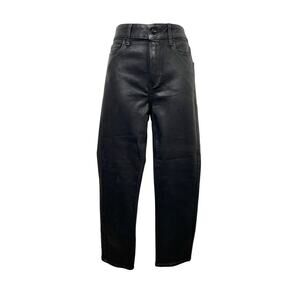 PAIGE Women's Cindy Luxe Coating Black Slim Straight Jeans